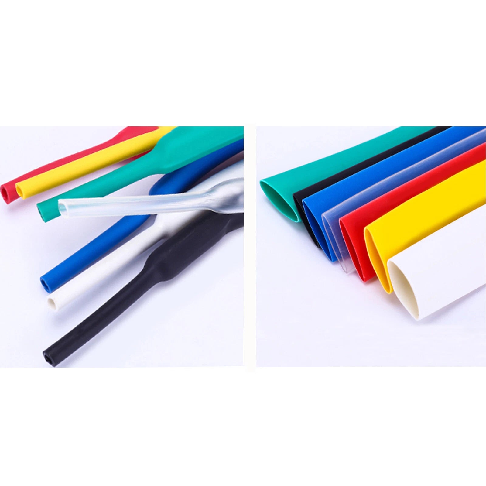 Heat Shrink Tubing 2:1 Ratio – φ0.6mm to φ50mm, 7 Colors, 1M Length