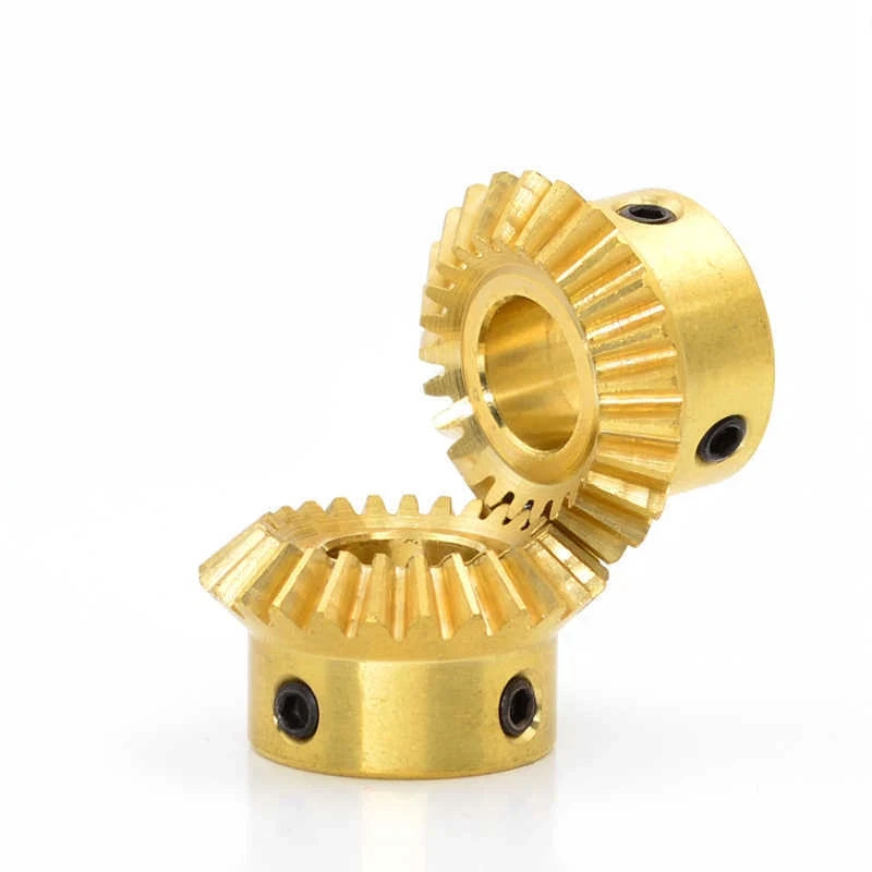 0.5M/0.8/1M/1.5M Brass Umbrella Tooth Bevel Gear Helical Motor Gear 15/20/25/30T