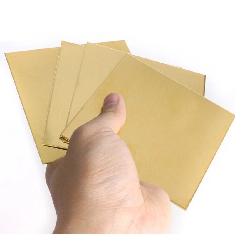 H62 Brass Sheet Plate Metal Foil Thick 0.5/0.8/1/1.2 to 6mm Guillotine Offcuts - HomeDIYer