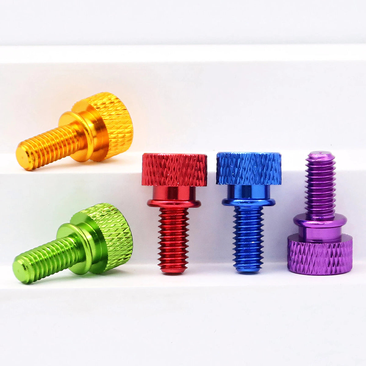 M3 Knurled Thumb Screws – Colorful Aluminum Alloy Hand-Tighten Grip Bolts