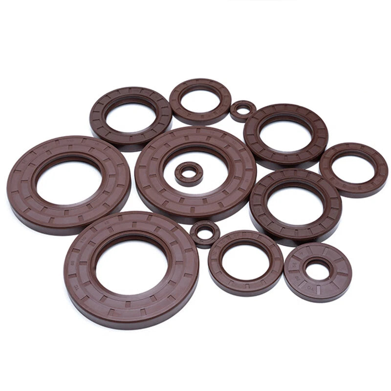 FKM TC Oil Seal — Rotary Shaft Seal, Double Lip with Spring, 50–60mm ID