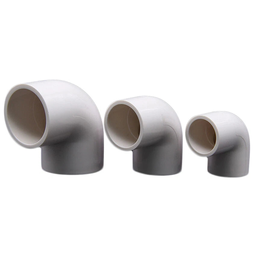 PVC 16mm-200mm ID Equal Water Supply Pipe Elbow Fittings Adapter Connector