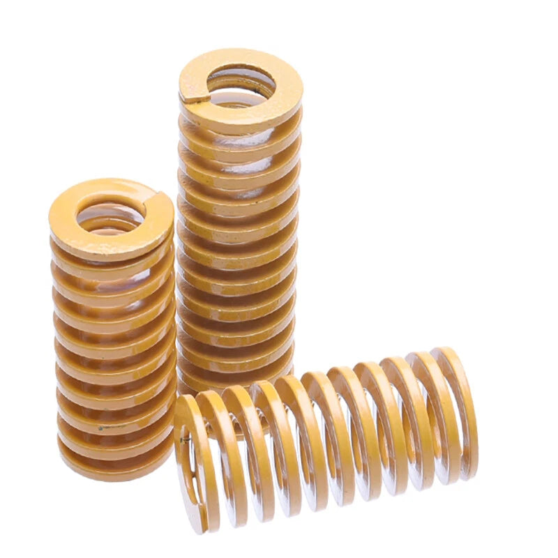 Die Springs OD 10mm L 15-100mm Extra Light Load Yellow Compression Mould Spring