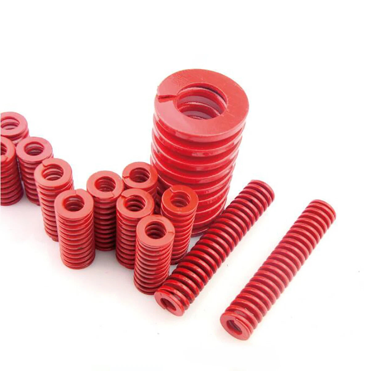 Red - TM Die Springs Medium Load Duty Compression Spring Mould Spring OD 8~50mm