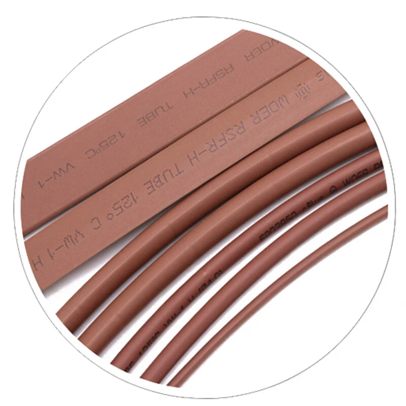 Brown Heat Shrink Tubing 2:1 Ratio — 1mm to 50mm Diameter