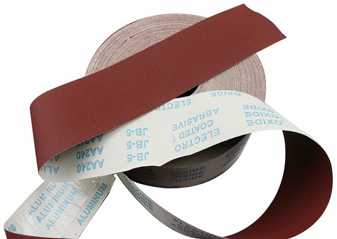 4‑Inch 100mm Aluminum Oxide Emery Cloth Roll — P60 to P1000 Grit Wet & Dry Sandpaper on Fabric Backing