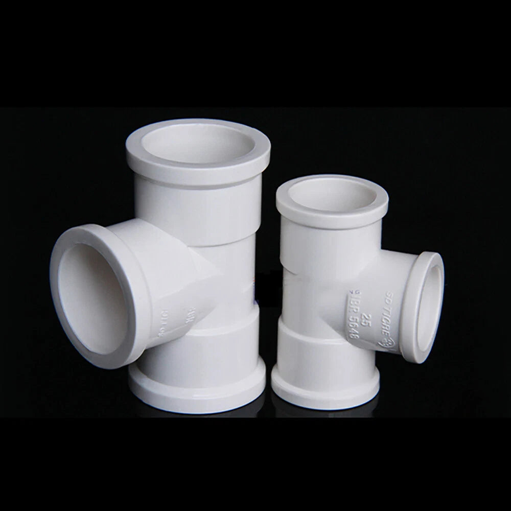 PVC Tee Thickened UPVC T Piece Pipe Fittings Equal Connector Plastic 20mm-63mm