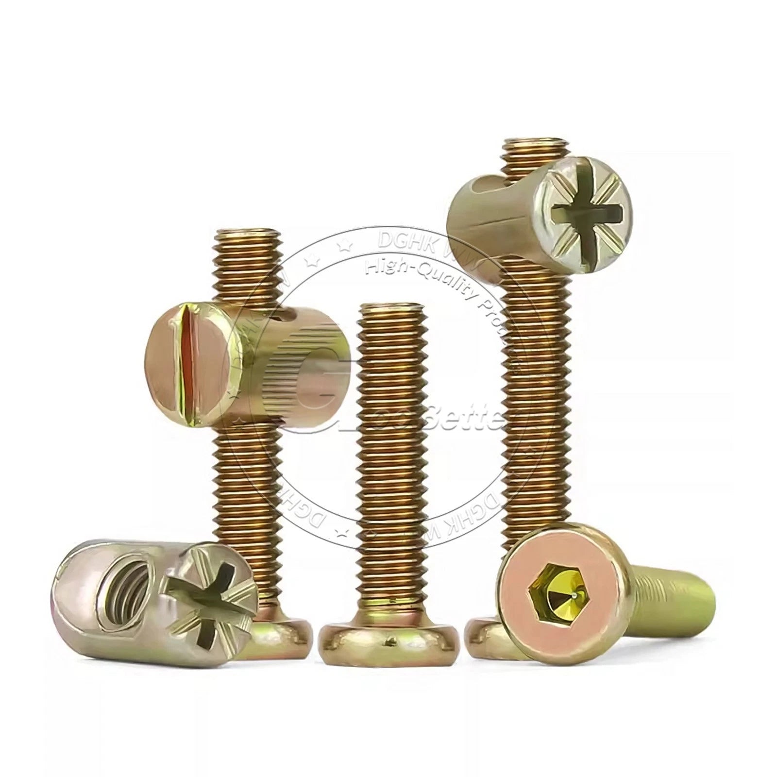 M6 M8 Galvanised Furniture Connecting Bolts with Barrel Nuts | Slotted & Phillips | 8mm–120mm