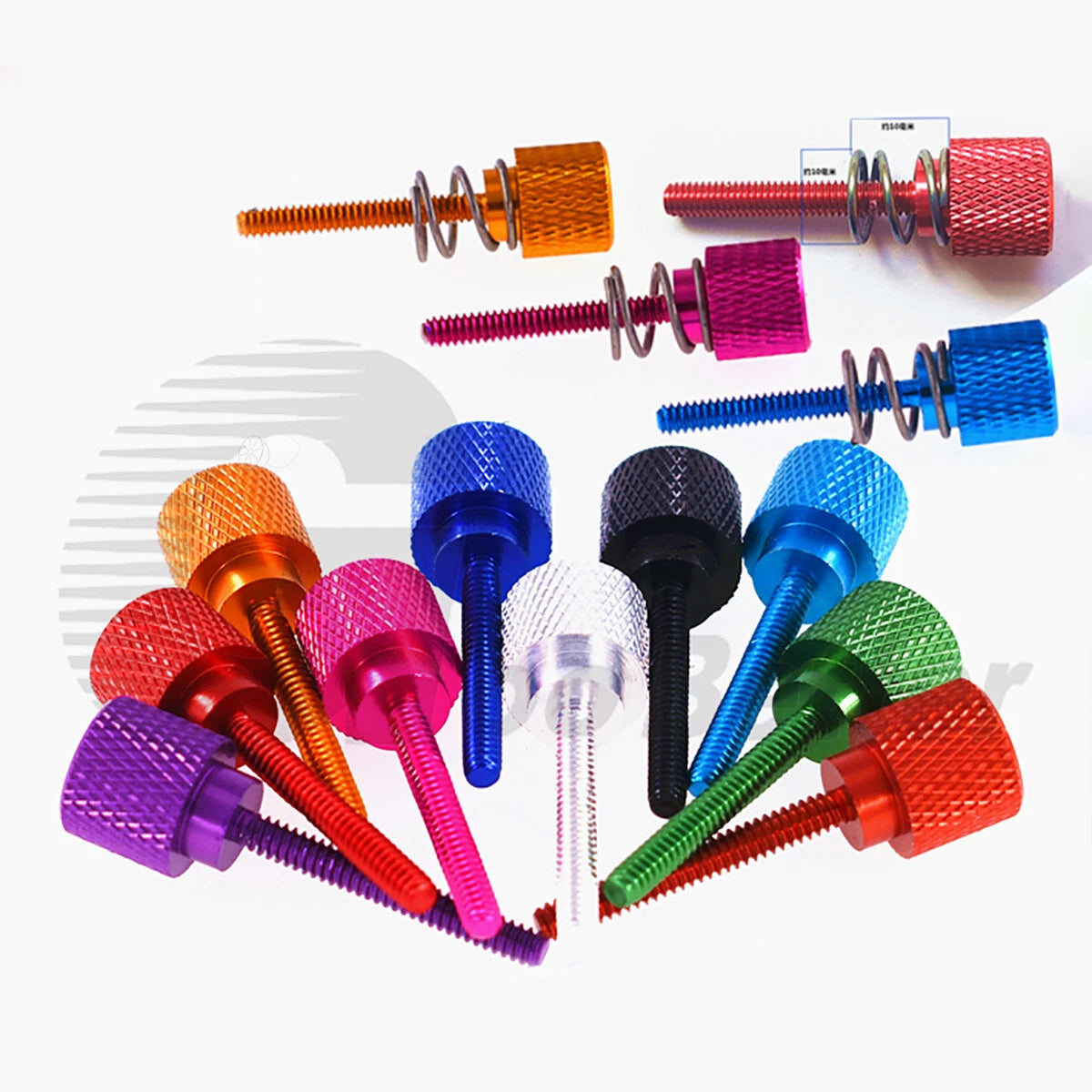 M3 M4 Aluminum Knurled Thumb Screws with/without Spring Buffer — Shock Absorber Bolts