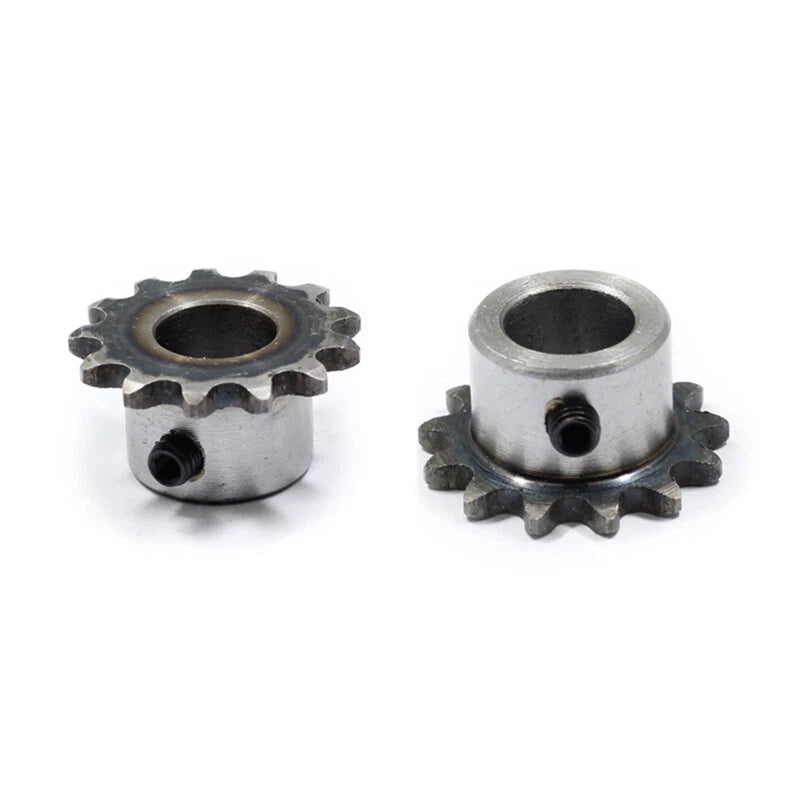 Roller Chain Drive Sprocket 1/4" 04C 10T-30T Pitch 6.35mm M5 Thread 45# Steel