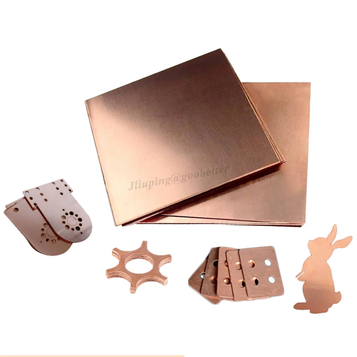 Copper Sheet Plate Solid Metal Panel Board 200x200 200x300mm Thick 0.3mm-6mm