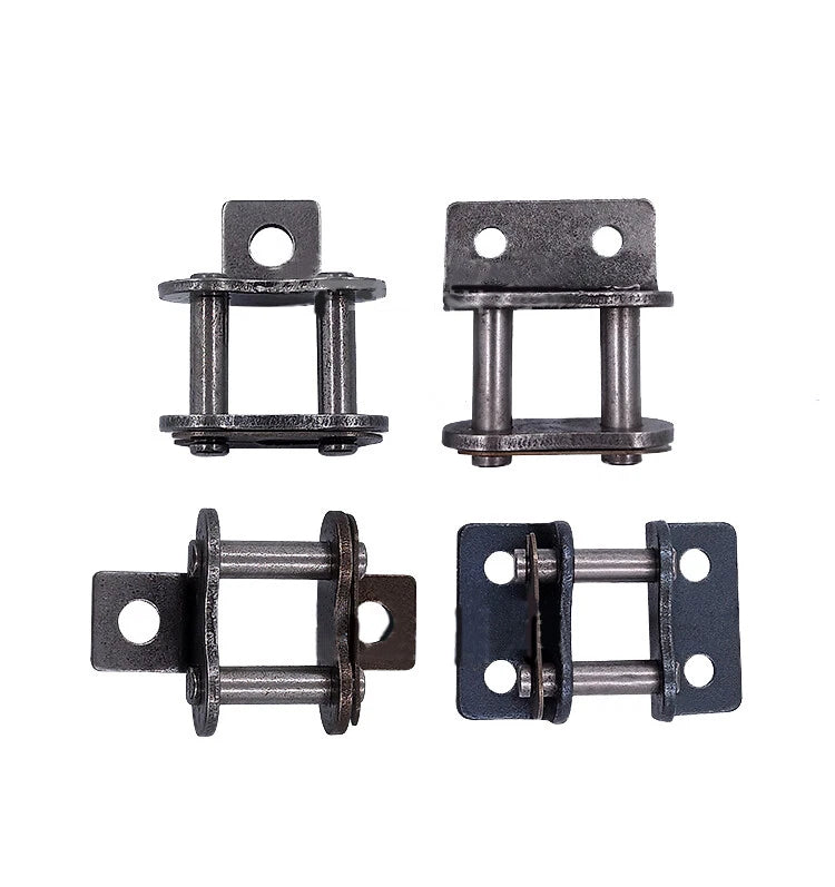 Roller Chain Links With Bent Ear On Both Side Simplex/Double Holes 08B 10A - 15A