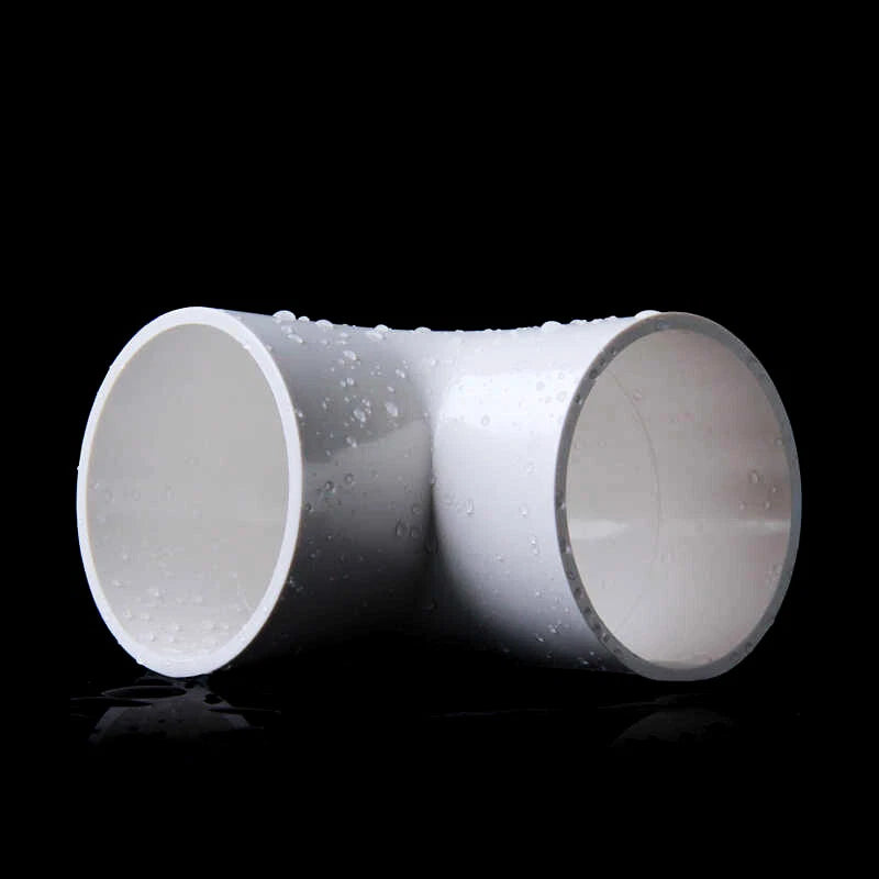 PVC Pipe Fittings Connector 90° Elbow Adapter Solvent Weld ID 16mm - 160mm White