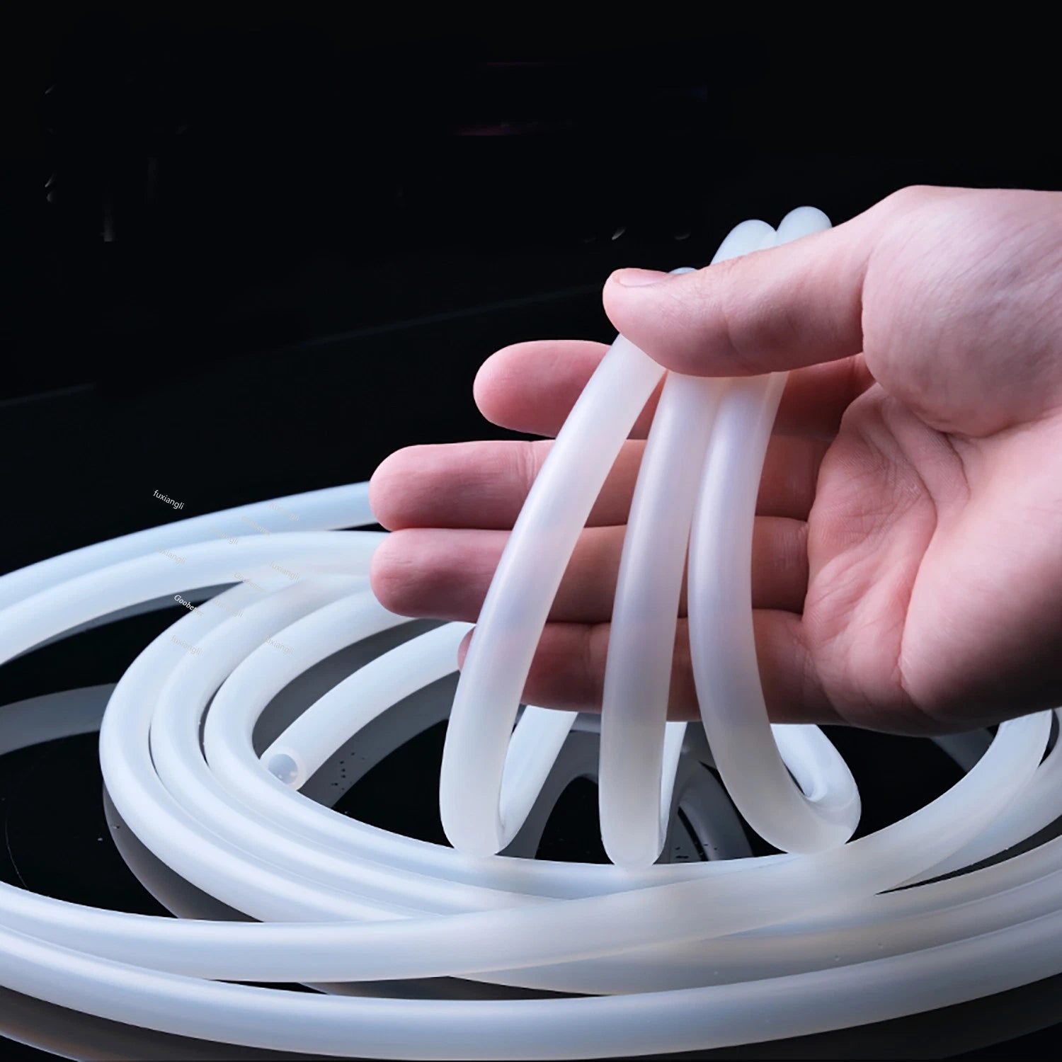 Translucent Silicone Vacuum Tube — Flexible Hose Pipe, -94°F to 500°F (-70°C to 260°C)