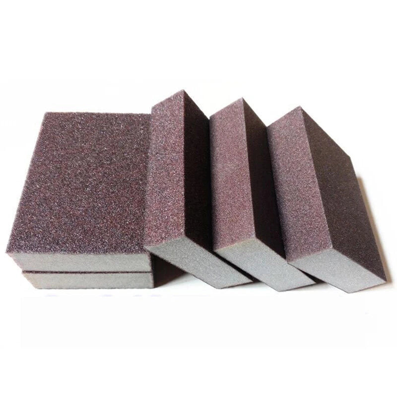 Rectangular Foam Sanding Blocks — P60 to P600 Grit Wet & Dry Sanding Sponge for Wood Metal Auto Paint