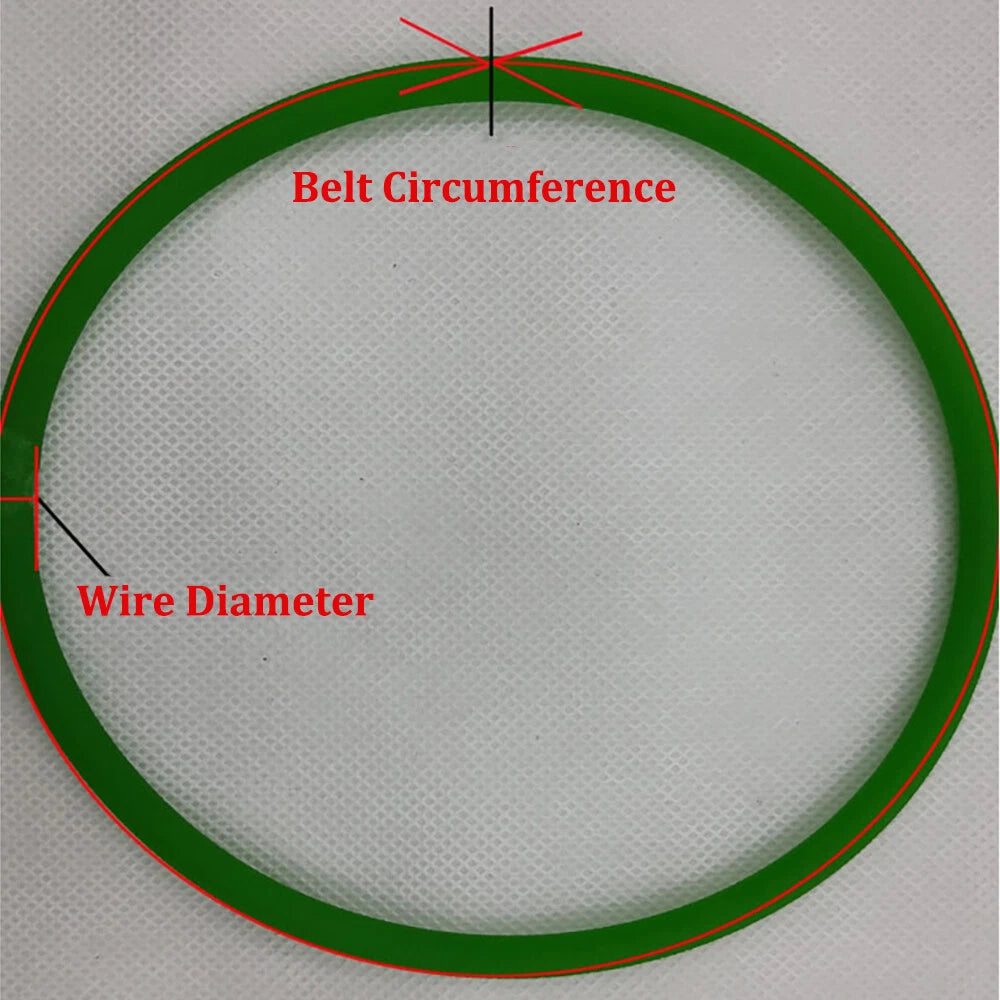 Round Urethane Drive Belt – Rough Surface Green | 1.5mm–18mm Diameter, 1M–50M Length