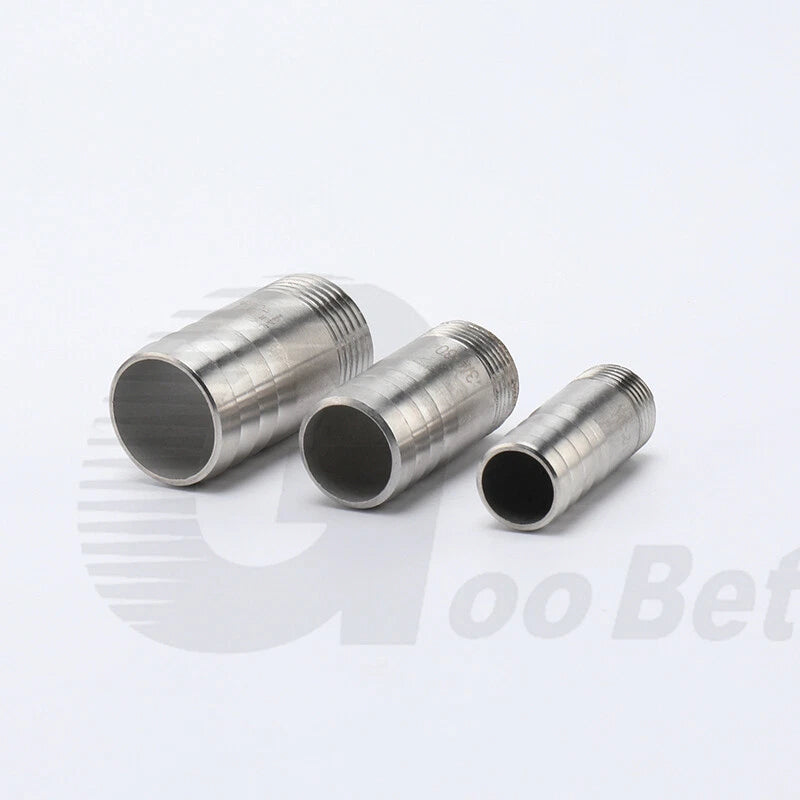 Stainless Steel Hosetail Barbed Hose Connector — BSP Male Thread (DN8 to DN100)