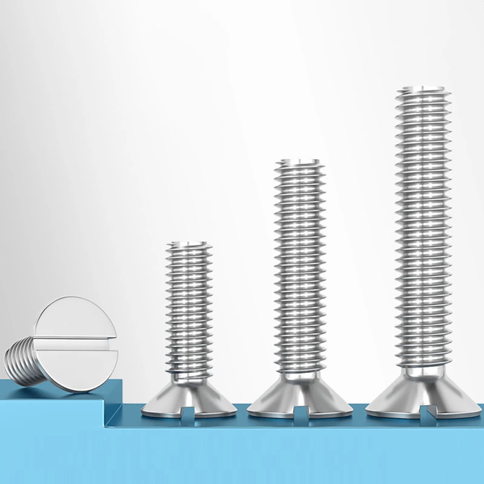 Countersunk Slotted Machine Screws M2–M8 | A2 Stainless Steel DIN 963