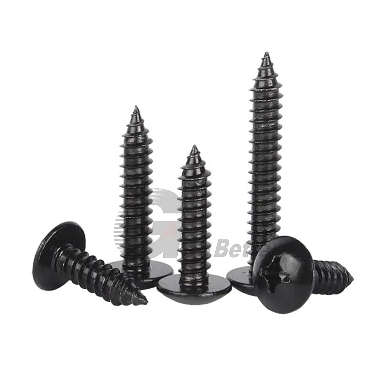 Phillips Truss Head Self Tapping Screws – Black 304 Stainless Steel, M3 M4 M5 M6