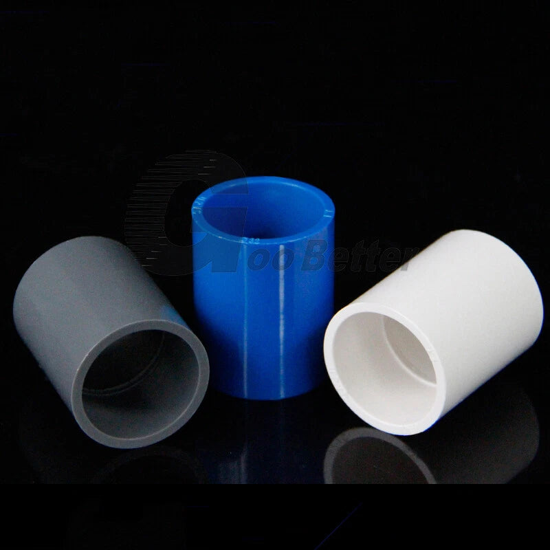 16mm-160mm PVC Straight Connector Sleeve Pipe Fittings for Fishbowl Tank Metric