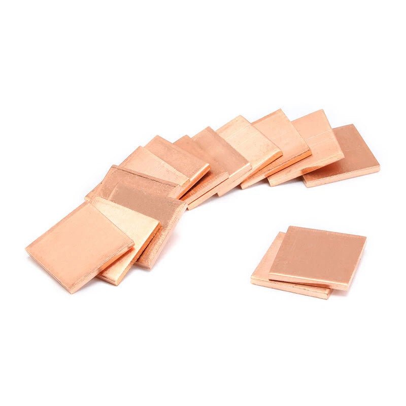 Copper Sheet Plate Guillotine Cut Metal 15x15mm/20x20mm Heatsink Cooling Sheets - HomeDIYer
