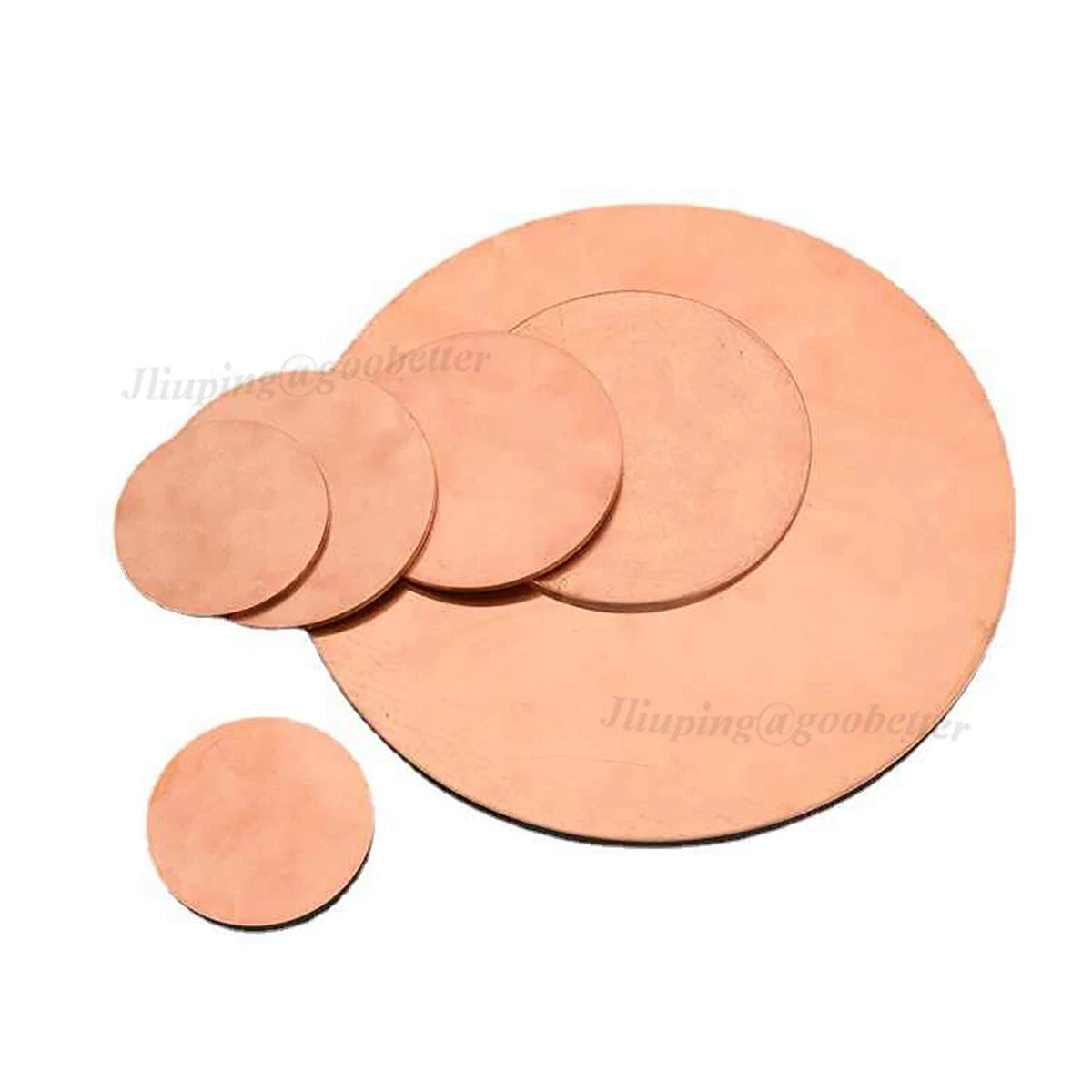 T2 Copper Discs Solid Round Sheets Plate Dia 10 15 20 25 30 35 40 45 50 55~100mm