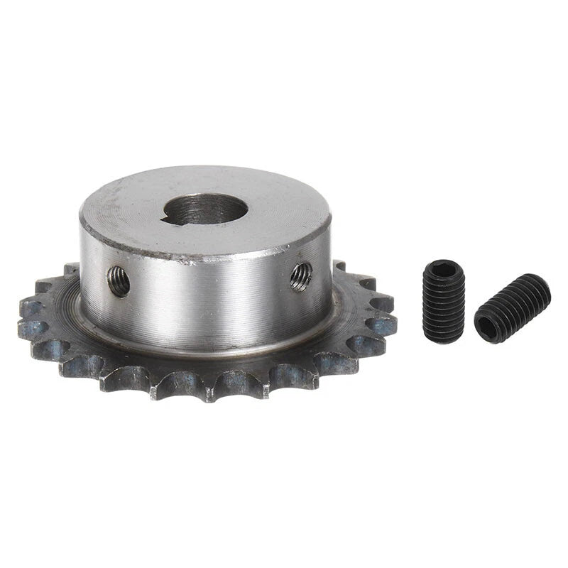 08B 1/2" Roller Chain Sprocket 10mm-40mm Bore 45# Steel 10T-32T 4-12mm Keywayed