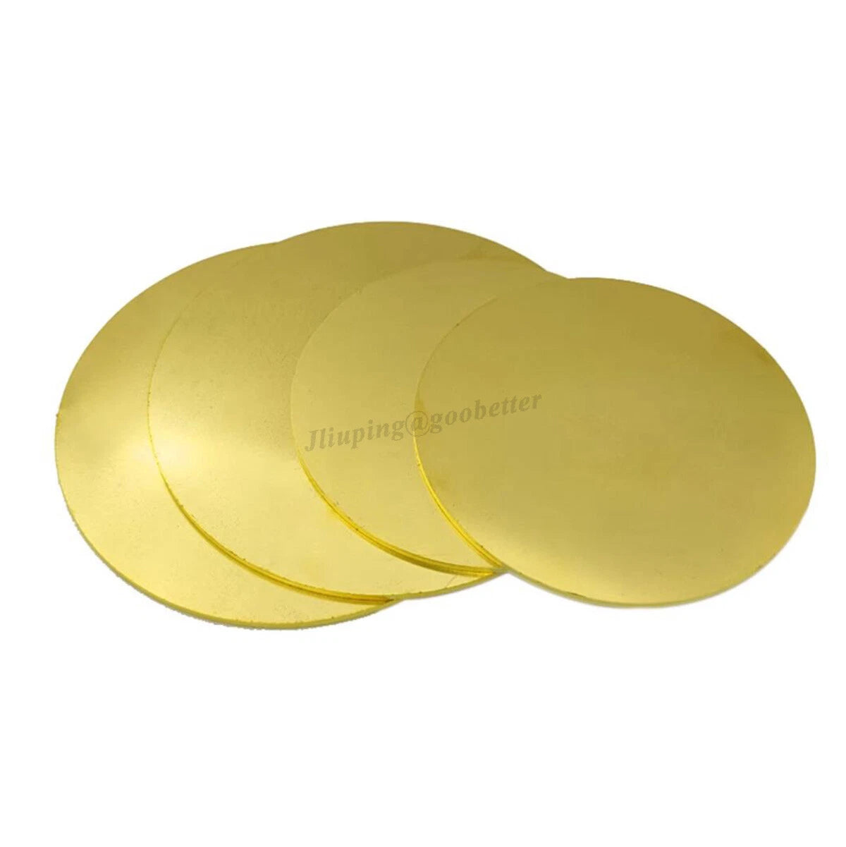 H62 Brass Discs Solid Round Sheets Plate Thick 1mm 1.2mm 1.5mm Dia 10mm-300mm
