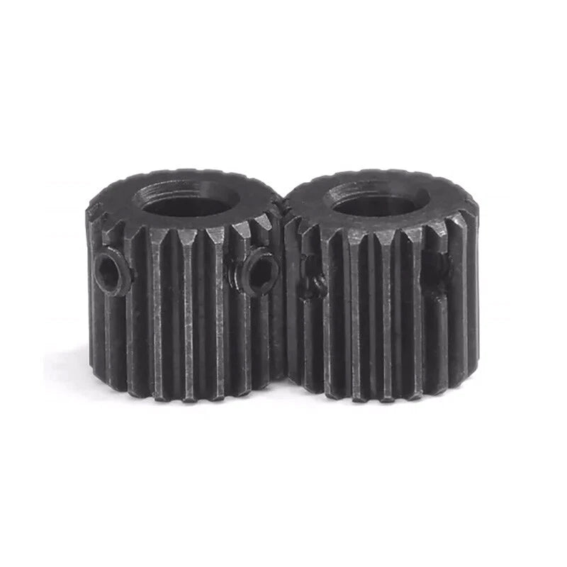 0.5 Mod 20 Teeth Spur Gear 4/5/6/6.35mm Bore Black Oxide Steel with Set Screws