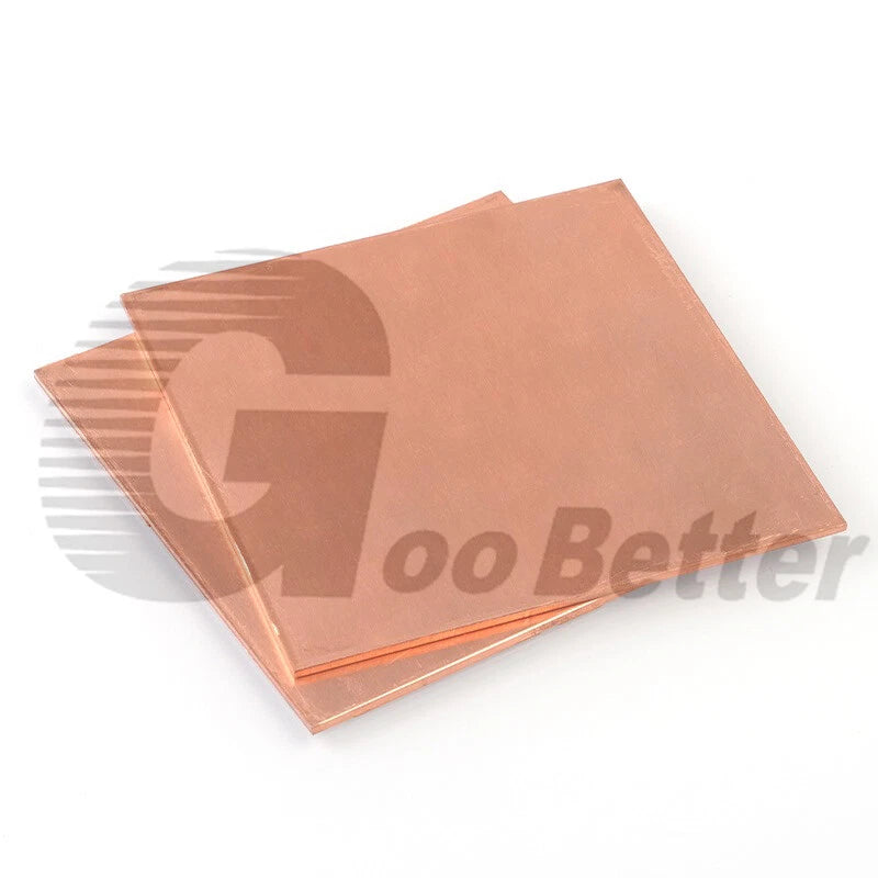 T2 Copper Sheet Plate Metal guillotine Offcuts 0.8mm to 10mm Thick Multiple Size