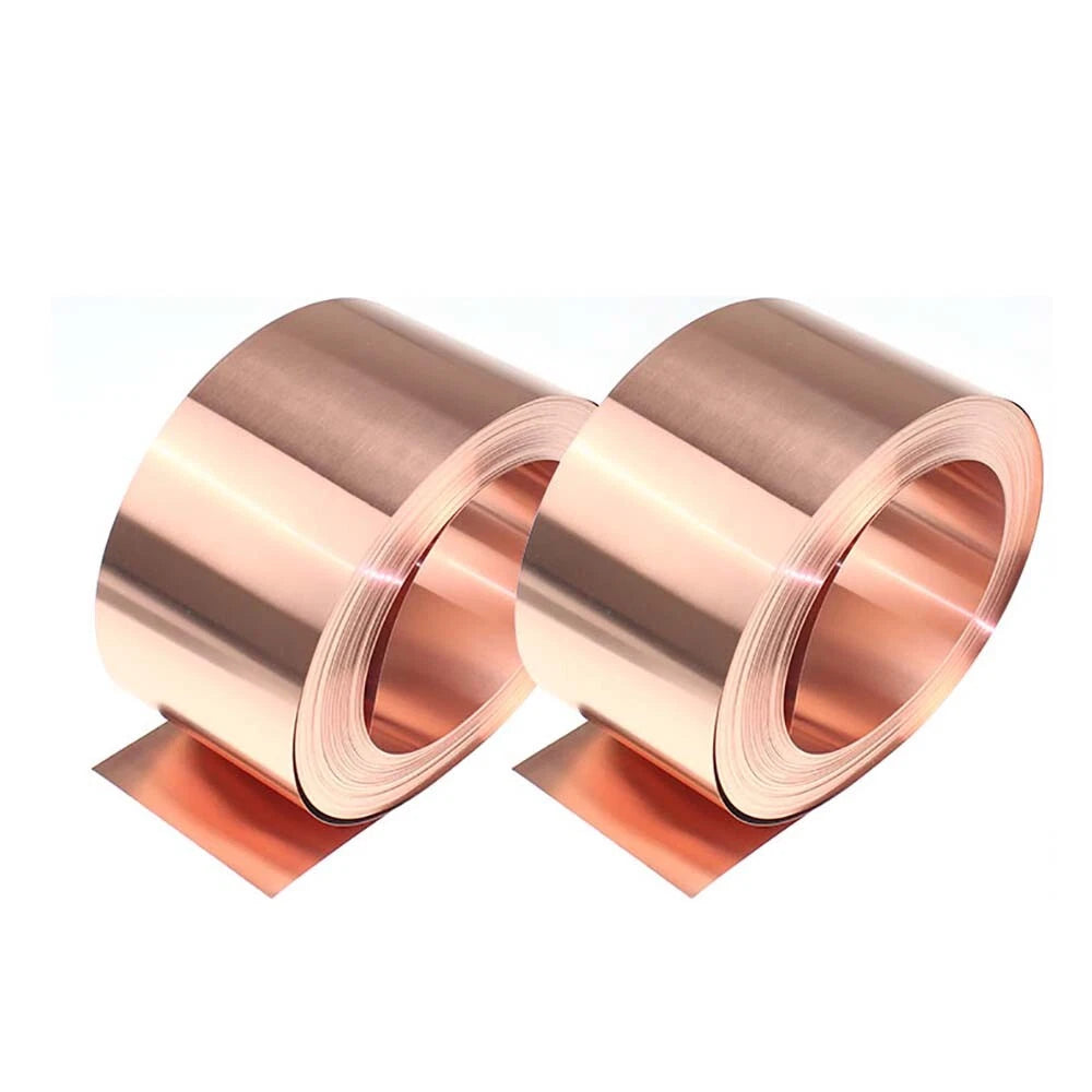 Pure Copper Band T2 Cu Sheet Foil Plate Metal Strip Thick 0.03-0.5mm 200x1000mm