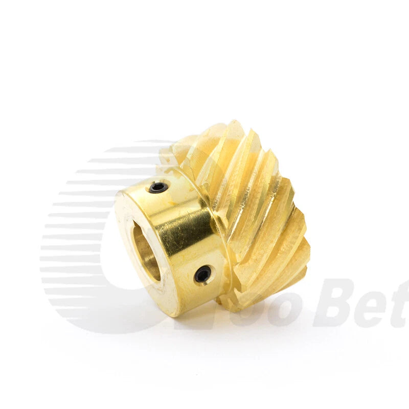 Brass Helical Gear Module 1.5 45° Left-hand 10-15 Tooth Motor Pinion 8-15mm Bore