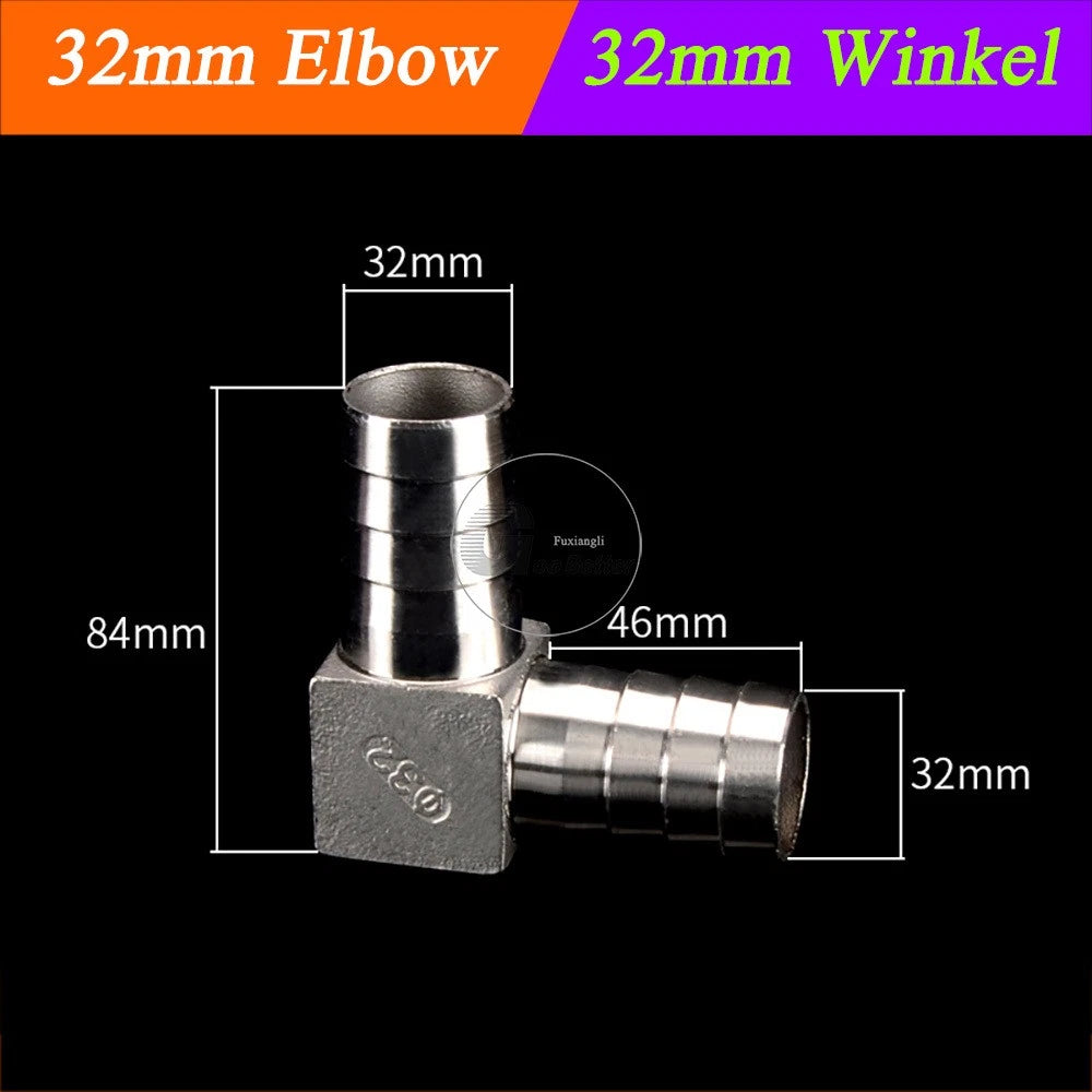 A2 Stainless Steel 8-41mm Barbed Hose Connector,Hosetail Pipe Air Water Oil Fuel
