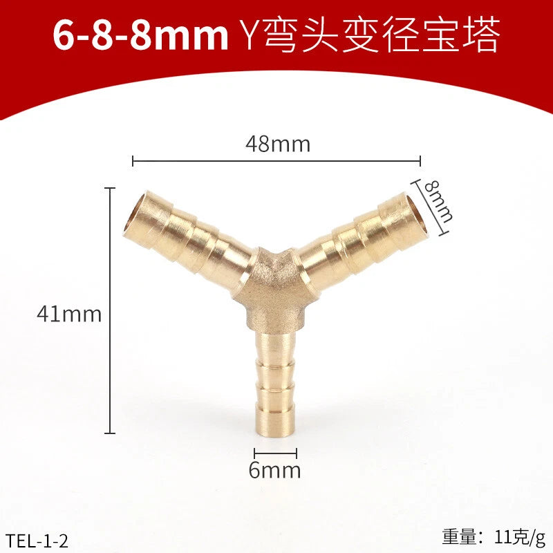 Brass Reducing Hose Fittings – Straight, L, T & Y Connectors for Gas & Air Tube