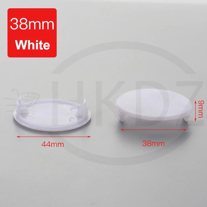 Plastic Screw Caps Covers 5–40mm – Push-in Furniture Hole Plugs, Black, White, Brown