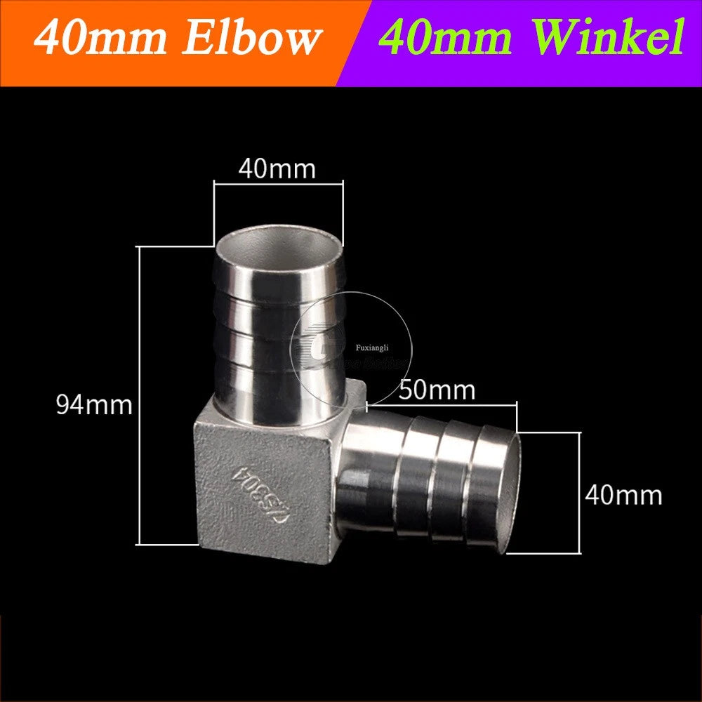 A2 Stainless Steel 8-41mm Barbed Hose Connector,Hosetail Pipe Air Water Oil Fuel