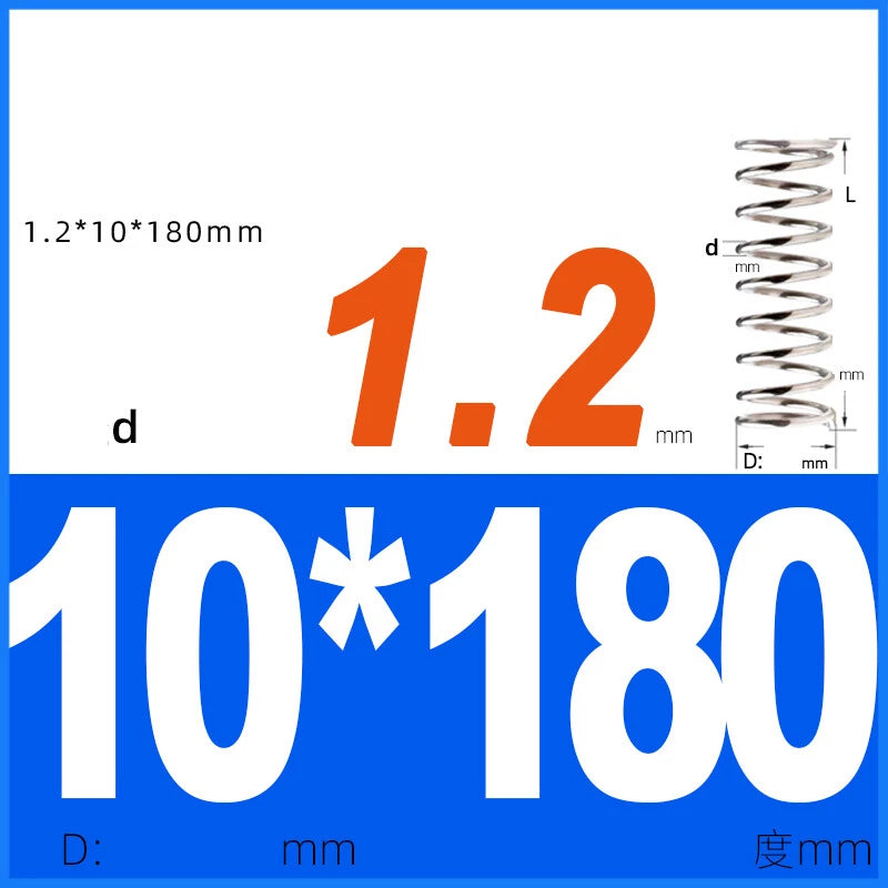 Compression Spring 1.2mm Wire Dia 8mm - 13mm OD Small Pressure Springs