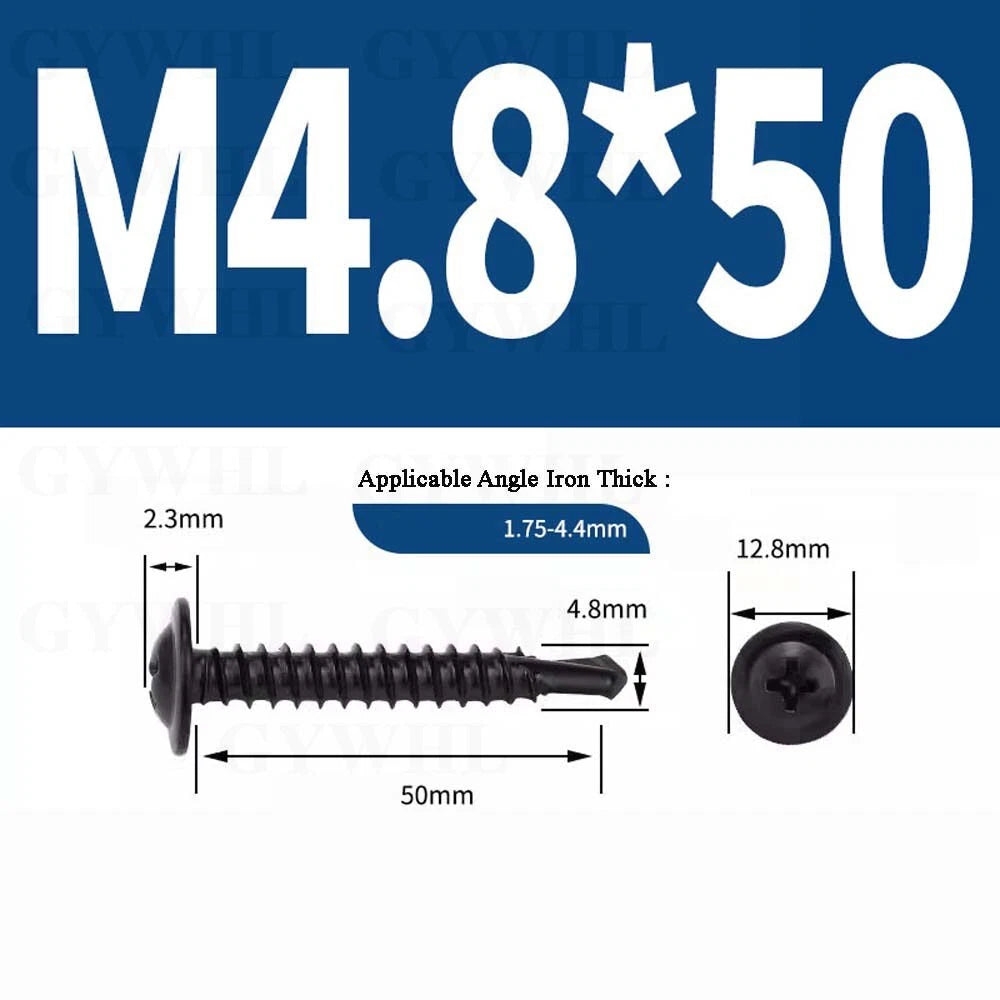 M4.2 M4.8 Self Drilling Wafer Head Screws – Steel & Stainless for Sheet Metal