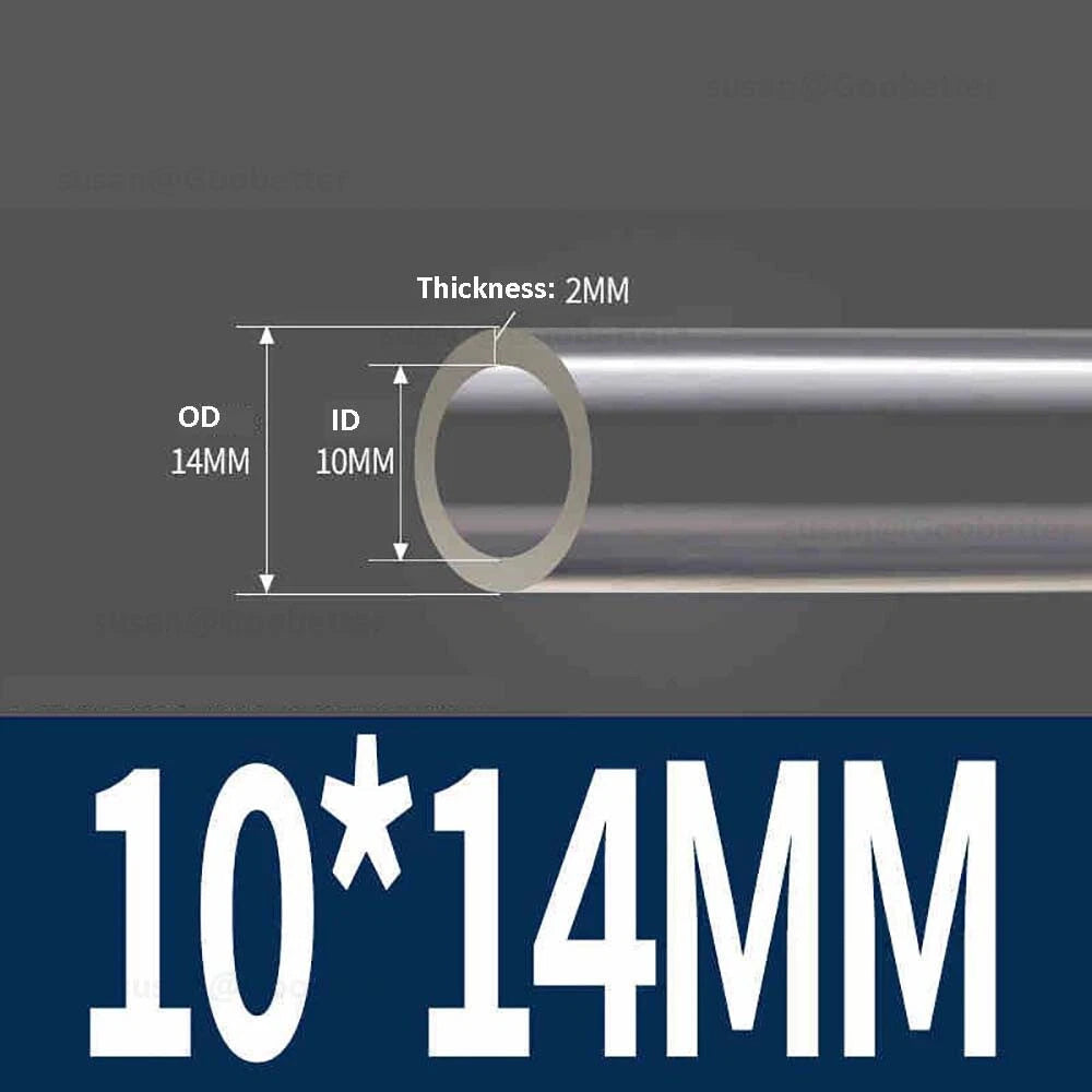 Clear Flexible PVC Tubing — Plastic Hose for Air, Water, Aquarium & Pond