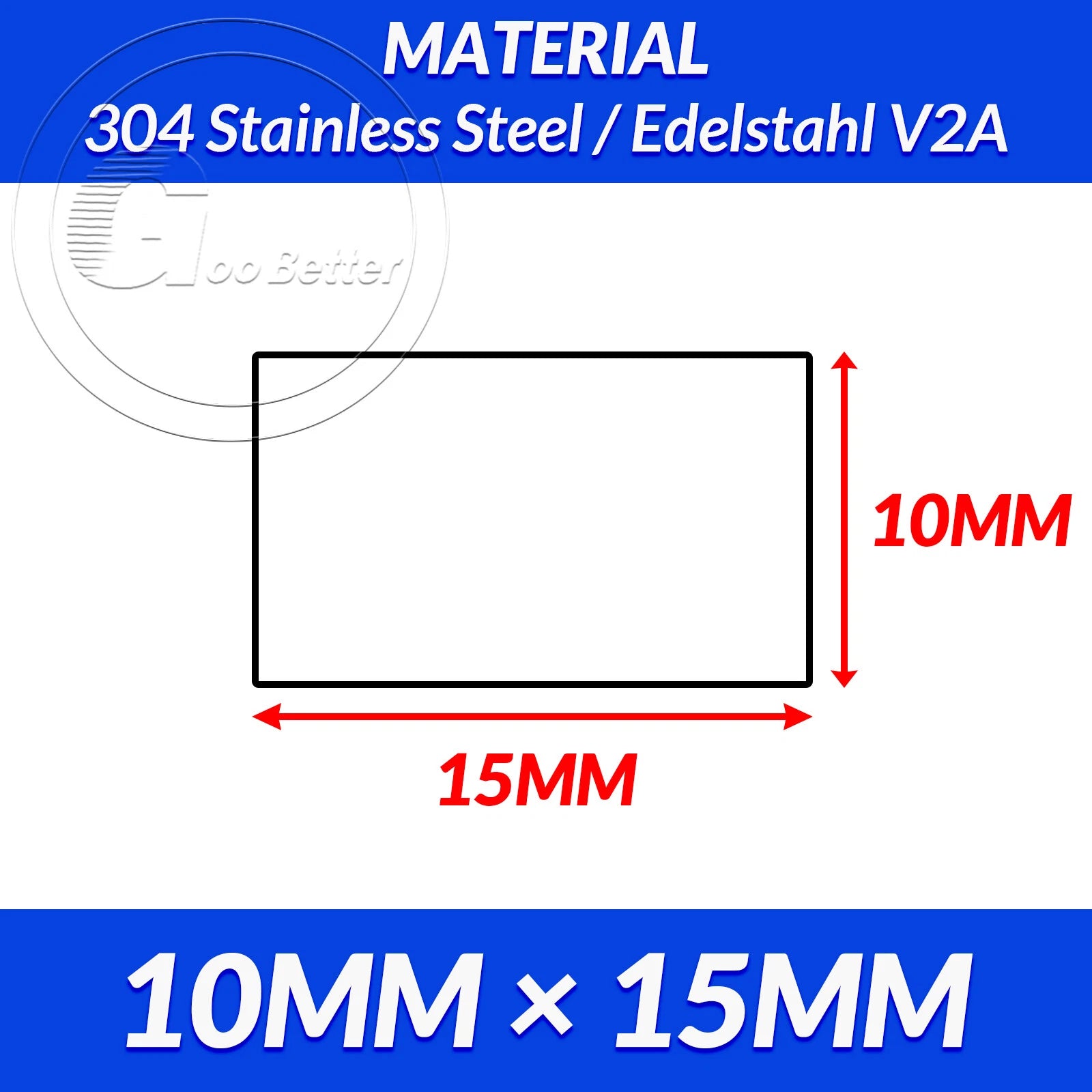 304 A2 Stainless Steel Flat Bar Metal Plate Strip Width 10MM-80MM Length 300MM