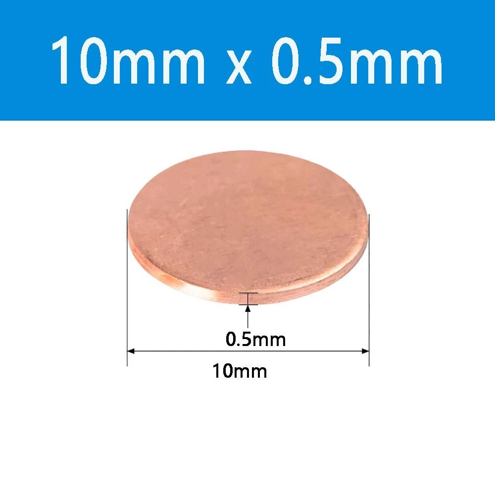 T2 Solid Pure Round Copper Sheet Flat Round Copper Disc Blank Round Metal Sheet