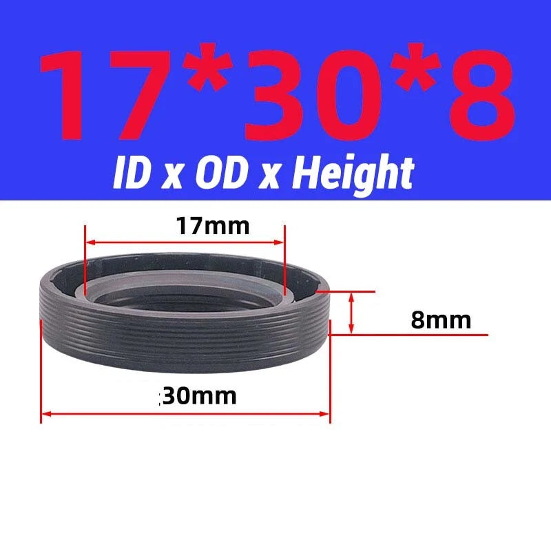 Oil Seal Metric Size Rotary Shaft Seal ID 8-38 mm TC FB Skeleton Oil Seal Rings