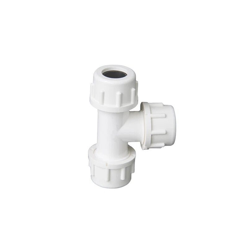 White PVC 20mm ID Pressure Pipe Fittings Metric Solvent Weld Various Parts
