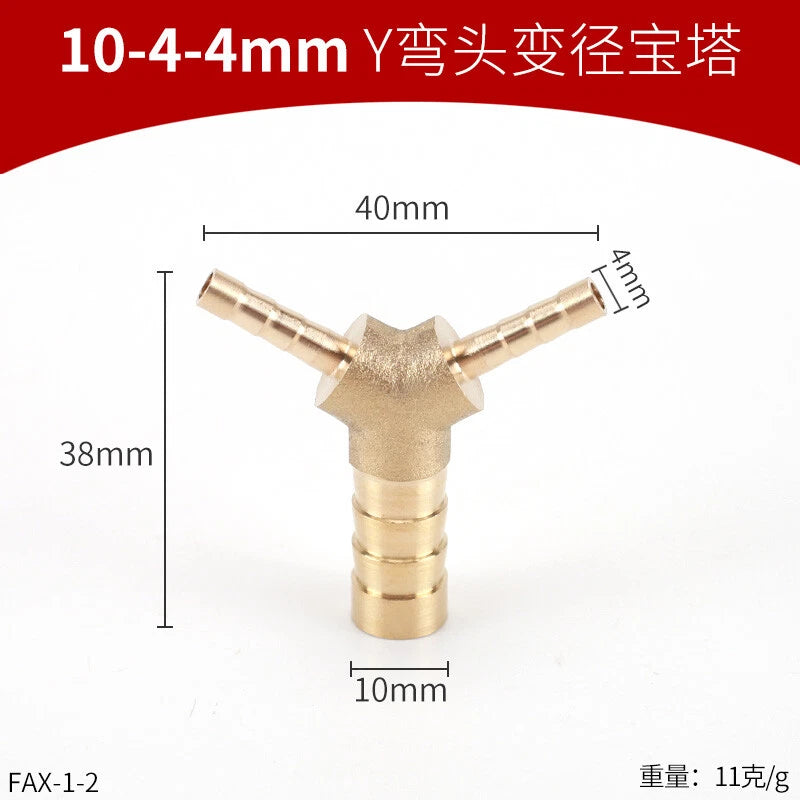 Brass Reducing Hose Fittings – Straight, L, T & Y Connectors for Gas & Air Tube