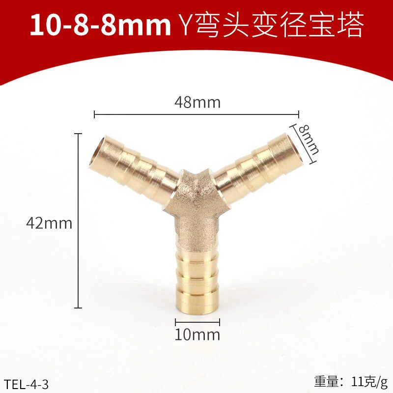 Brass Reducing Hose Fittings – Straight, L, T & Y Connectors for Gas & Air Tube