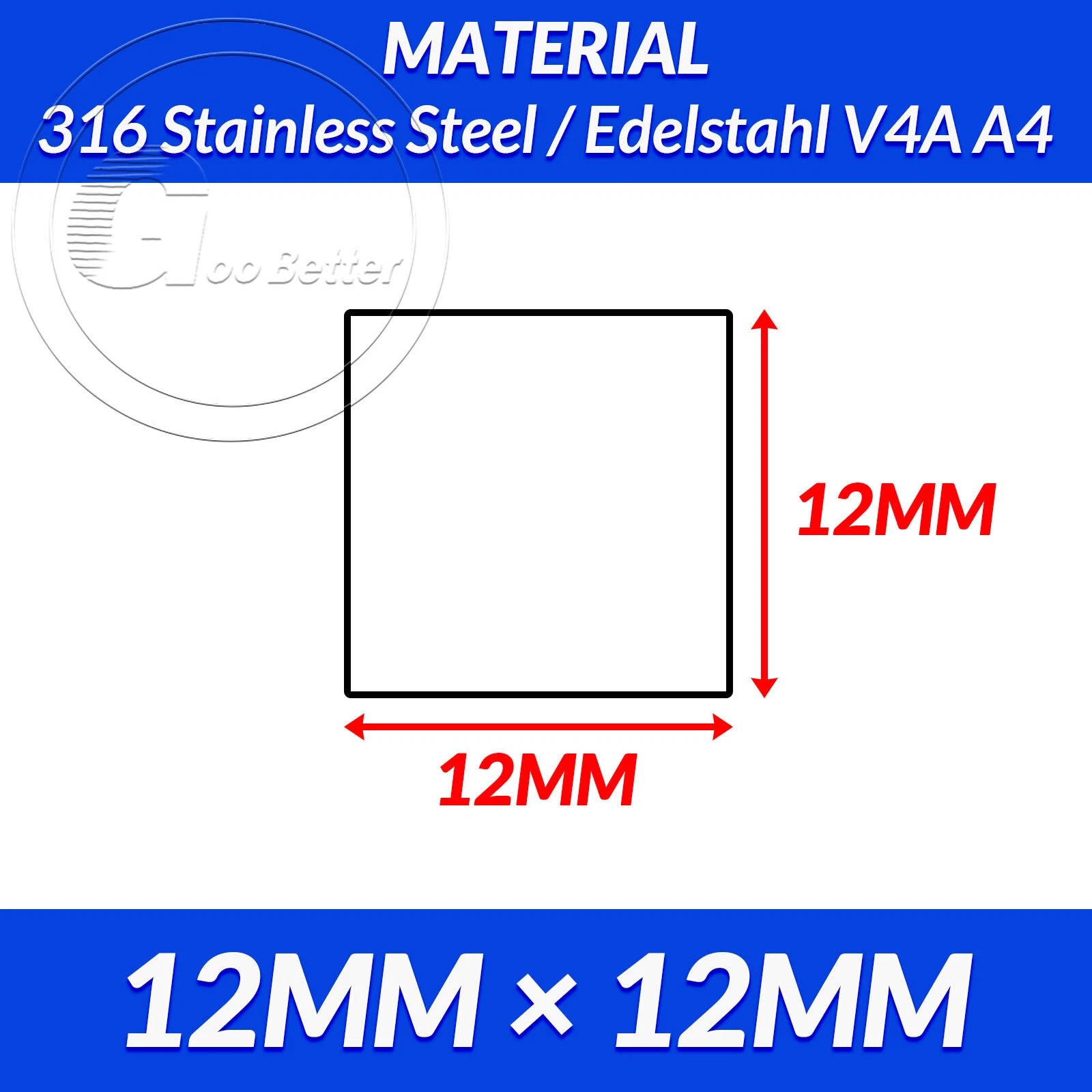 316 A4 Stainless Steel Flat Bar Metal Plate Strip Width 10MM-80MM Length 200MM