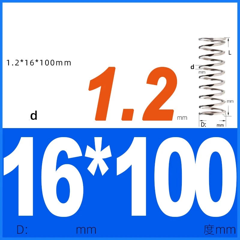 Compression Spring 1.2mm Wire Dia 14mm - 20mm OD Small Pressure Springs