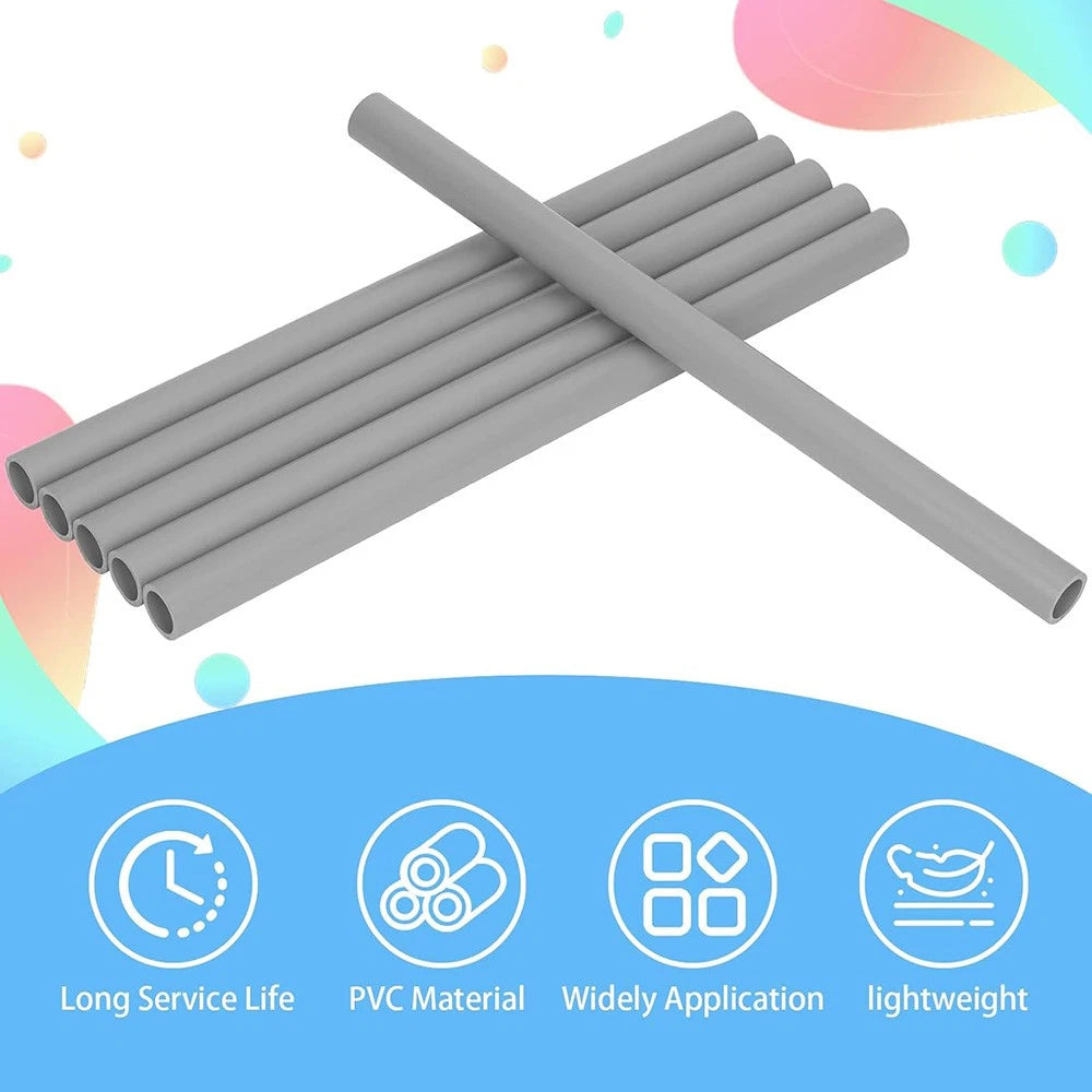 Grey PVC Round Tube Pipe – Solvent Weld, 20mm to 315mm OD, Cut to Length