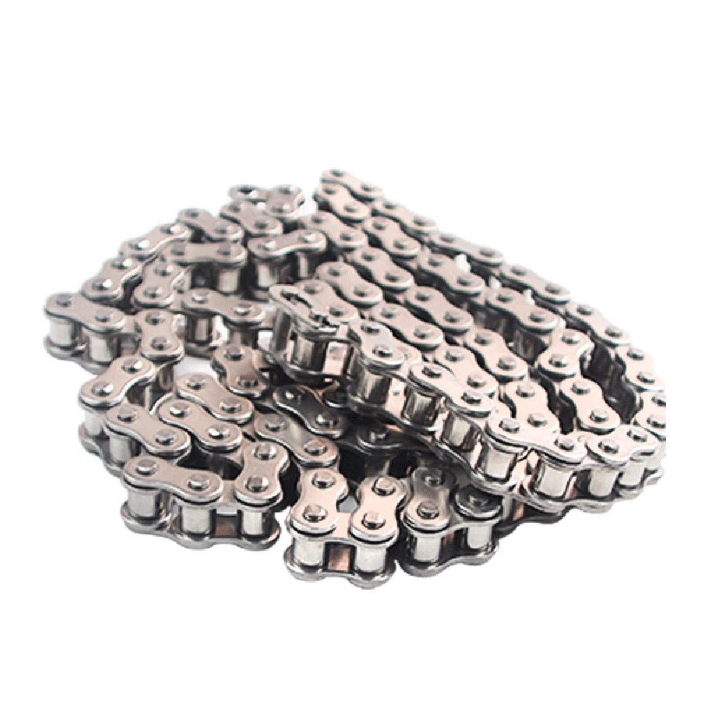 #25/35/40/50/60/80 Simplex Roller Chains 1/4" to 1" Pitch 304 A2 Stainless Steel