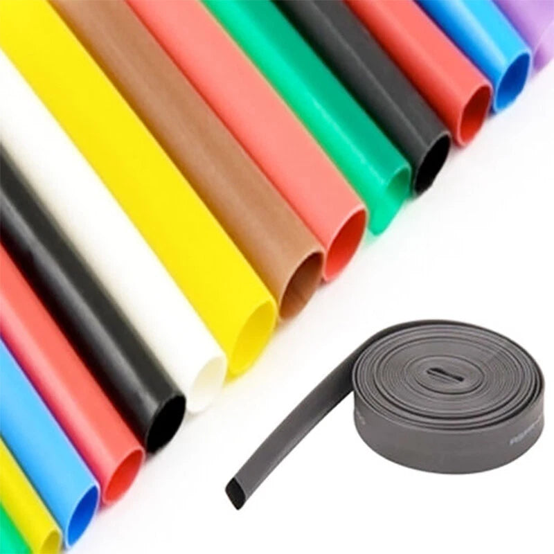 2:1 Heat Shrink Tubing — Electrical Wire Wrap & Cable Sleeving, Multiple Sizes & Colors